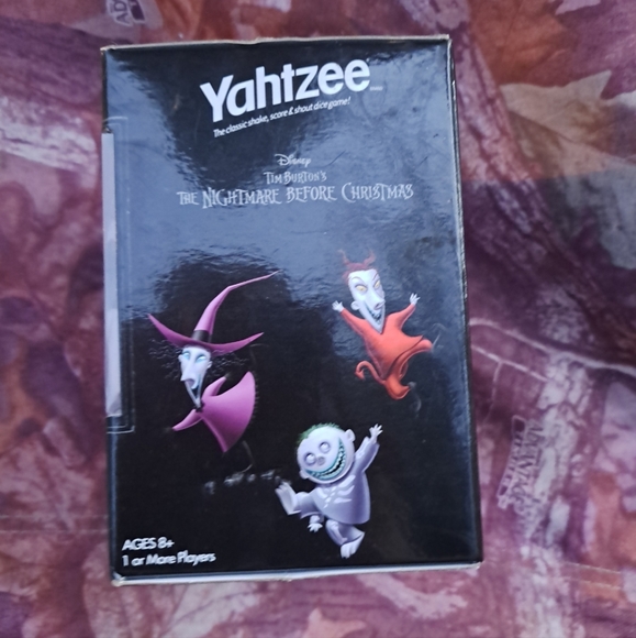 Nightmare before Christmas Jack skellington yahtzee game - Picture 3 of 5